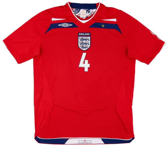 2008-10 England Away Shirt Gerrard #4 - 8/10 - (L)