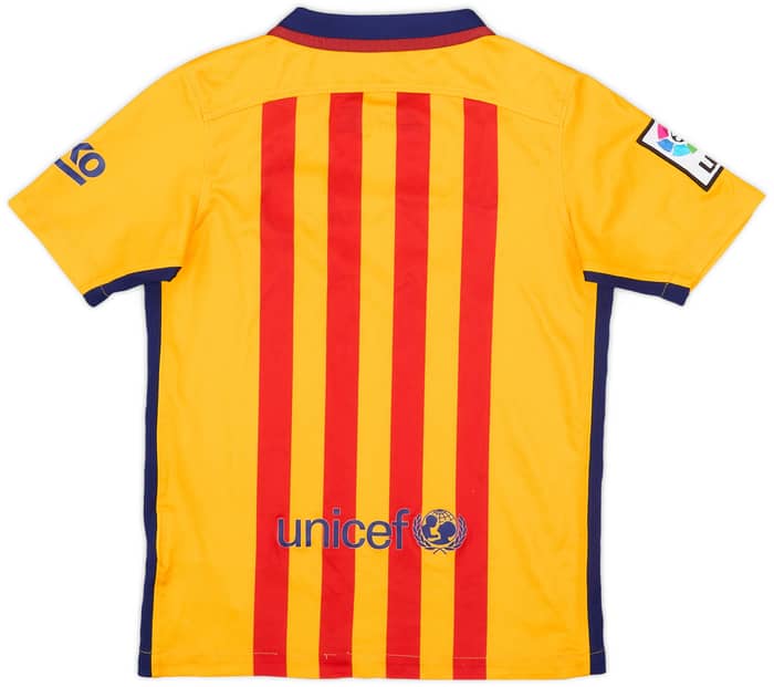 2015-16 Barcelona Away Shirt - 6/10 - (S.Boys)