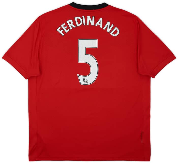 2009-10 Manchester United Home Shirt Ferdinand #5 - 6/10 - (XL)