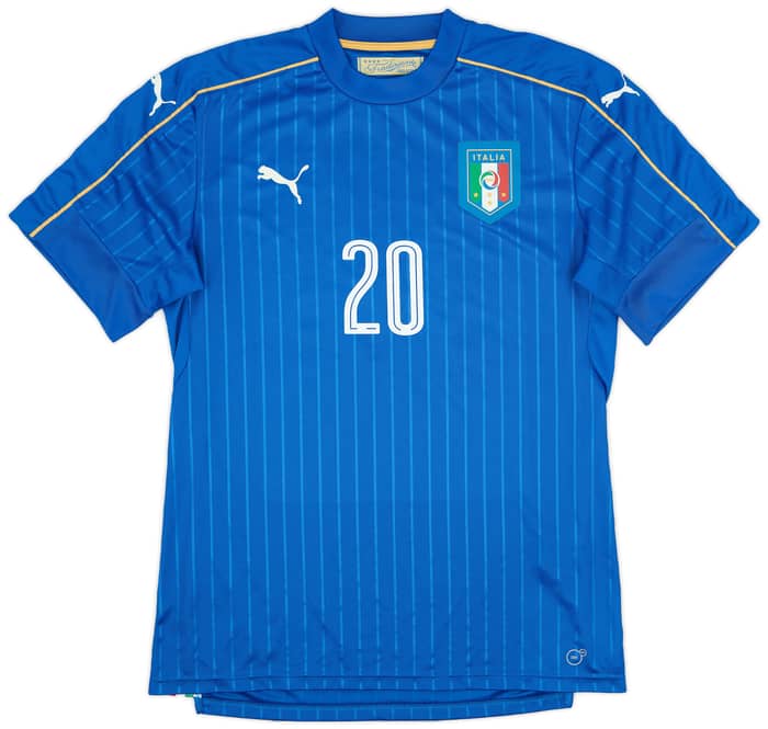 2016-17 Italy Player Issue Home Shirt #20 - 5/10 - (L)