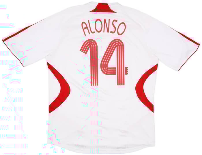 2007-08 Liverpool Away Shirt Alonso #14 - 5/10 - (XXL)