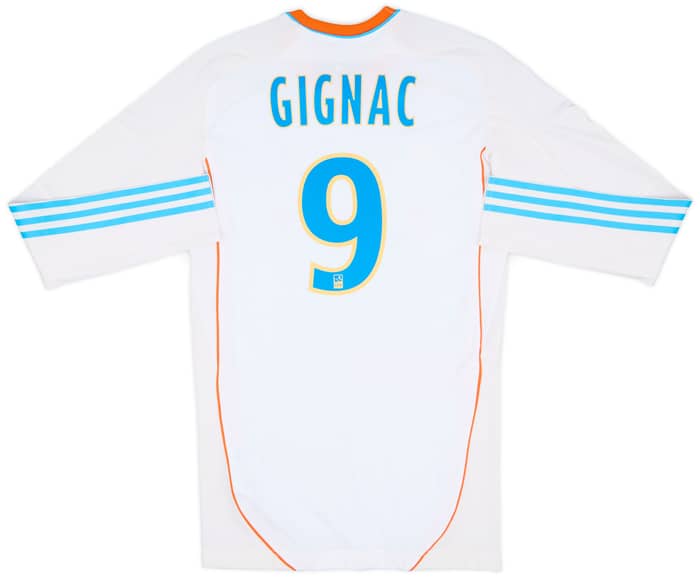 2012-13 Olympique Marseille Player Issue TechFit Home L/S Shirt Gignac #9 - 10/10 - (S)