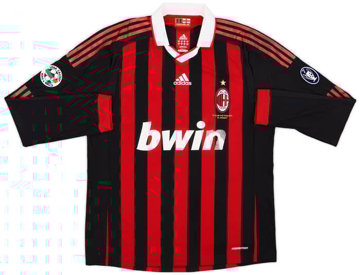 2009-10 AC Milan Match Issue Signed Home L/S Shirt Di Gennaro #49