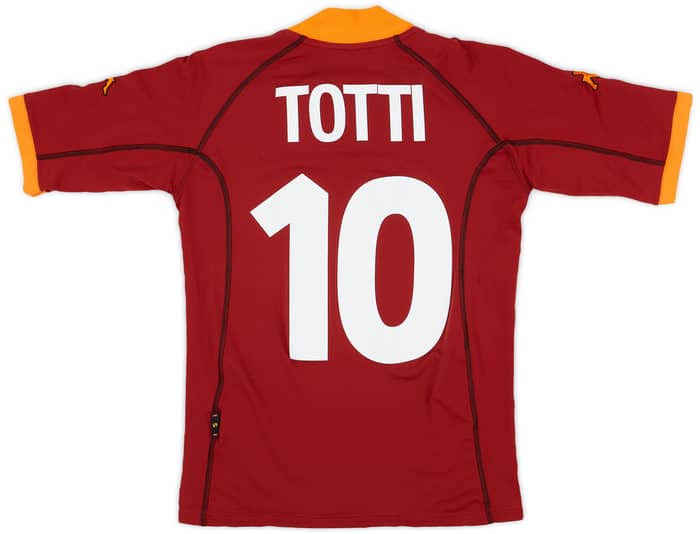 2001-02 Roma Home Shirt Totti #10 - 6/10 - (S)
