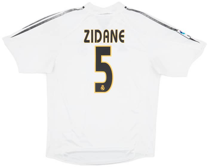 2004-05 Real Madrid Home Shirt Zidane #5 - 5/10 - (L)