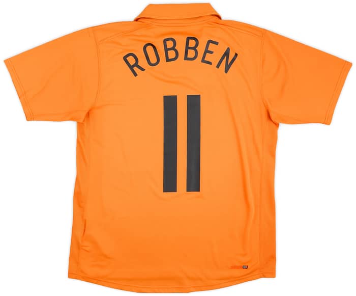 2006-08 Netherlands Home Shirt Robben #11 - 4/10 - (S)