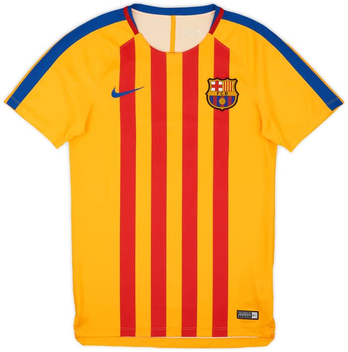 2017-18 Barcelona Nike Training Shirt - 9/10 - (S)