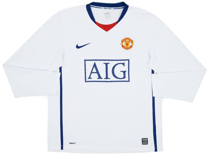 2008-10 Manchester United Away L/S Shirt Berbatov #9 - 9/10 - (M)