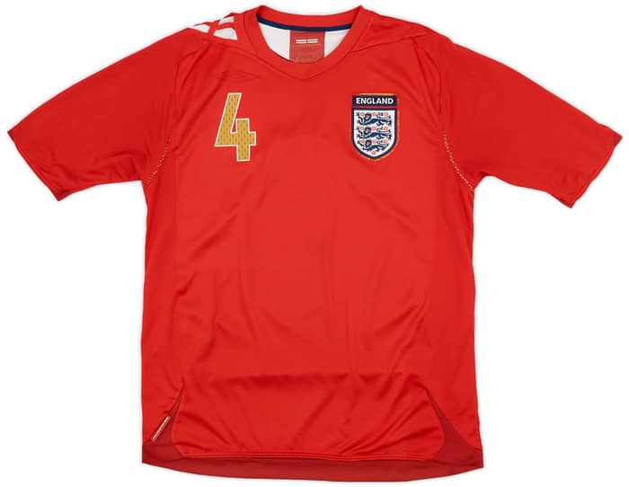 2006-08 England Away Shirt Gerrard #4 - 4/10 - (M)