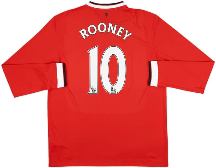 2014-15 Manchester United Home L/S Shirt Rooney #10 (L)