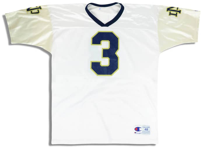 1995-97 Notre Dame Fighting Irish Powlus #3 Champion Jersey (Away) XL