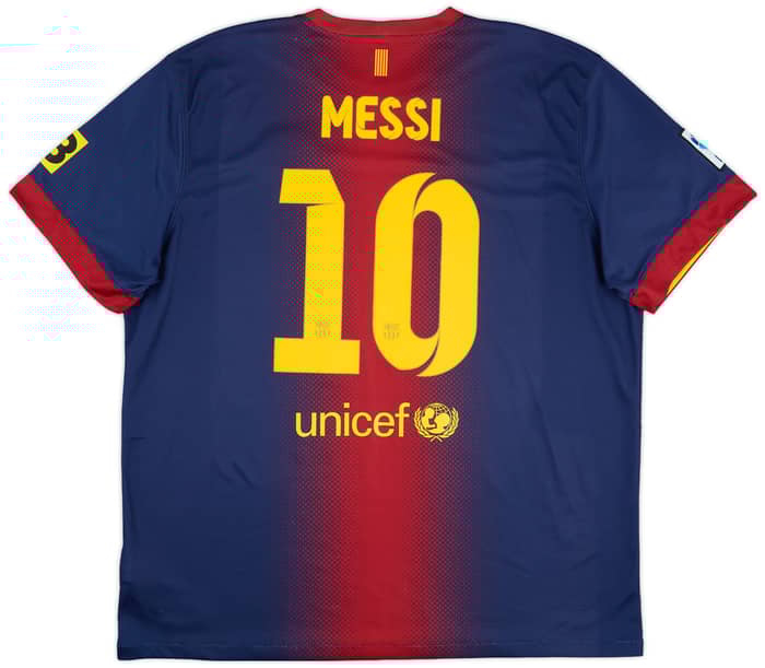 2012-13 Barcelona Home Shirt Messi #10 - 7/10 - (XXL)