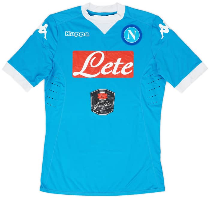 2015-16 Napoli Authentic Home Shirt - 7/10 - (L)