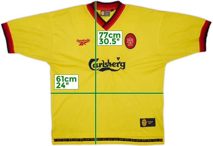 1997-99 Liverpool Away Shirt Gerrard #28 - 5/10 - (XL)