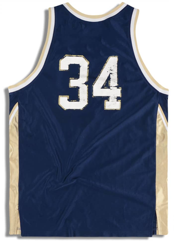 1998-02 Notre Dame Fighting Irish Graves #34 adidas Jersey (Away) L