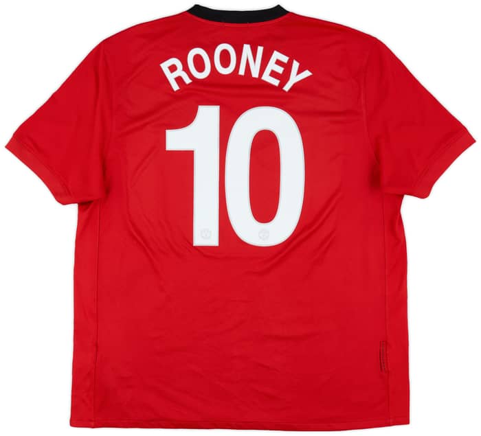 2009-10 Manchester United Home Shirt Rooney #10 - 6/10 - (XL)