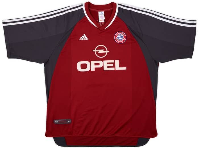 2001-02 Bayern Munich Home Shirt Elber #9 - 6/10 - (XXL)