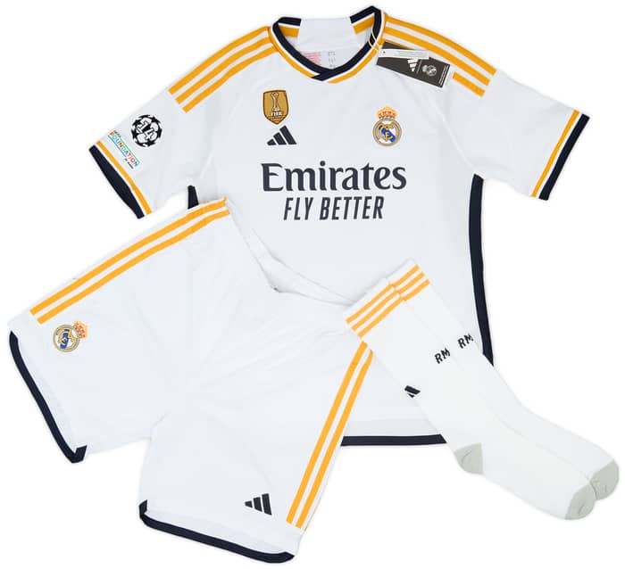 2023-24 Real Madrid Home CL Full Kit (KIDS)