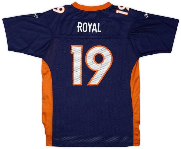 2008-11 Denver Broncos Royal #19 Reebok On Field Home Jersey - 6/10 - (XL.Boys)