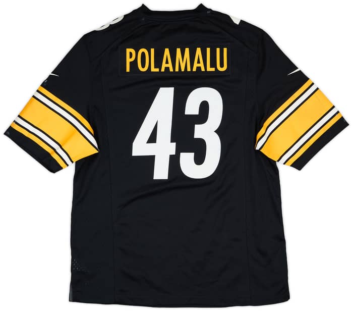 2012-14 Pittsburgh Steelers Polamalu #43 Nike Game Home Jersey - 5/10 - (L)