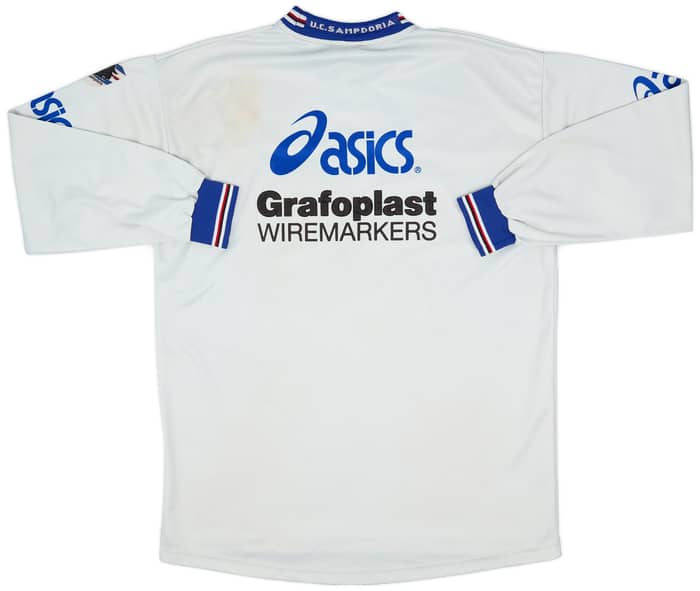 2001-02 Sampdoria Asics Training L/S Shirt - 9/10 - (XL)