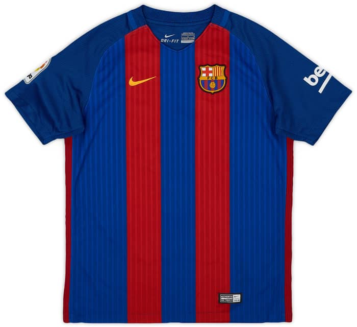 2016-17 Barcelona Home Shirt - 9/10 - (L.Boys)