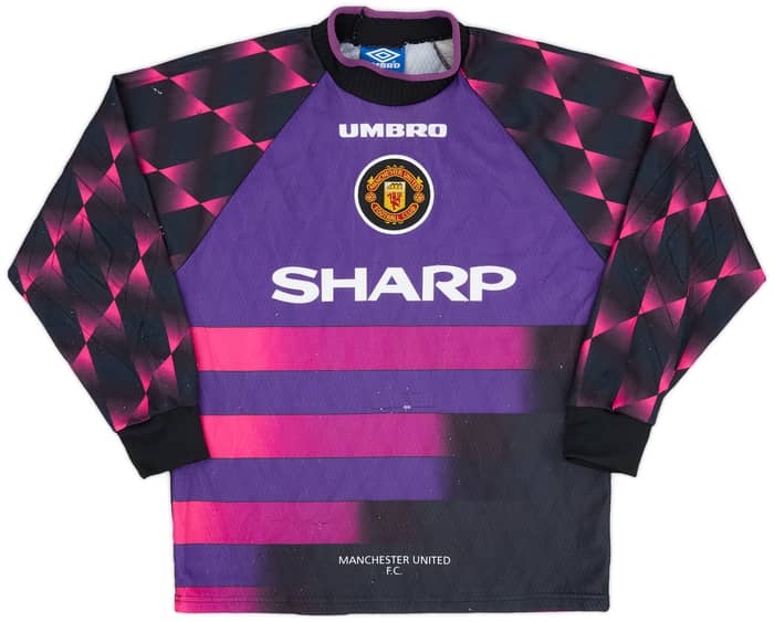 1996-97 Manchester United GK Shirt - 7/10 - (Y)