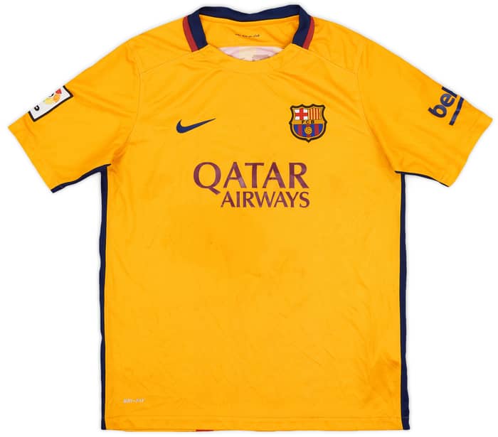 2015-16 Barcelona Away Shirt - 5/10 - (XL.Boys)