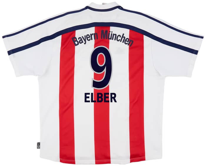2000-01 Bayern Munich Away Shirt Elber #9 - 8/10 - (XXL)