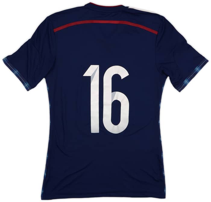 2014-15 Scotland Player Issue Home L/S Shirt #16 - 7/10 - (S)