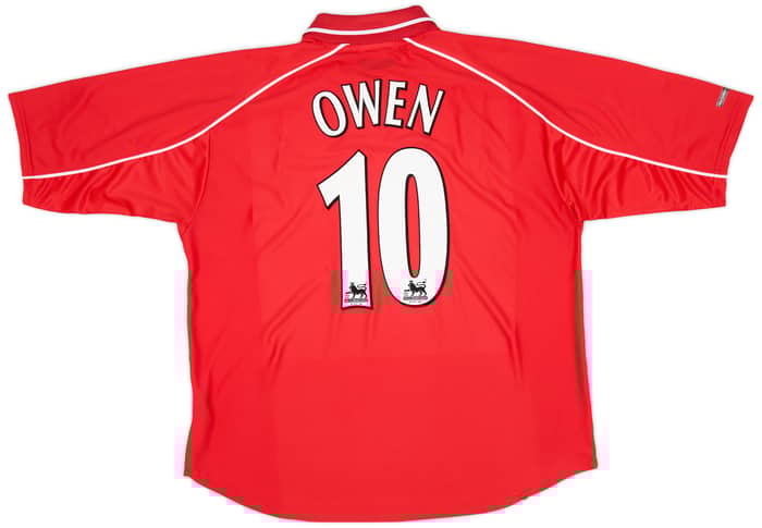 2000-02 Liverpool Home Shirt Owen #10 - 6/10 - (XL)
