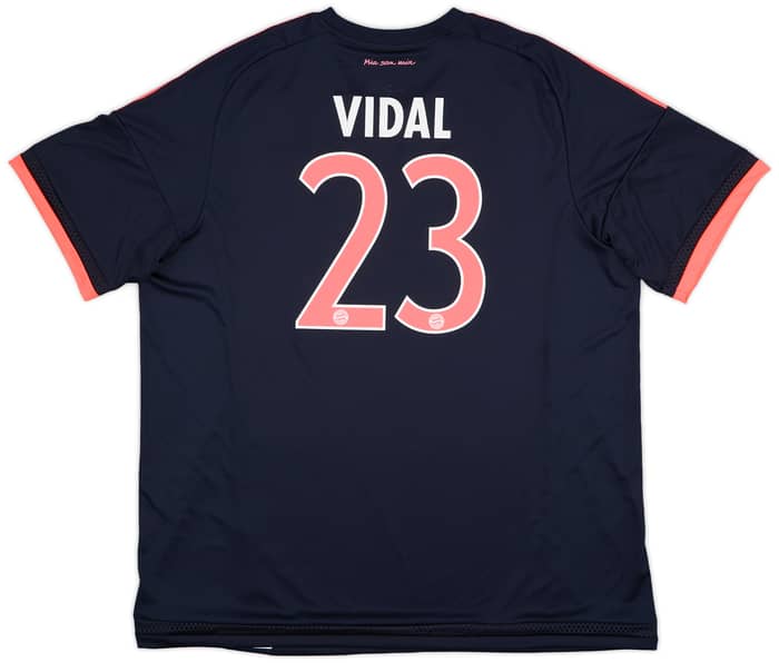 2015-16 Bayern Munich Third Shirt Vidal #23 - 8/10 - (XXL)