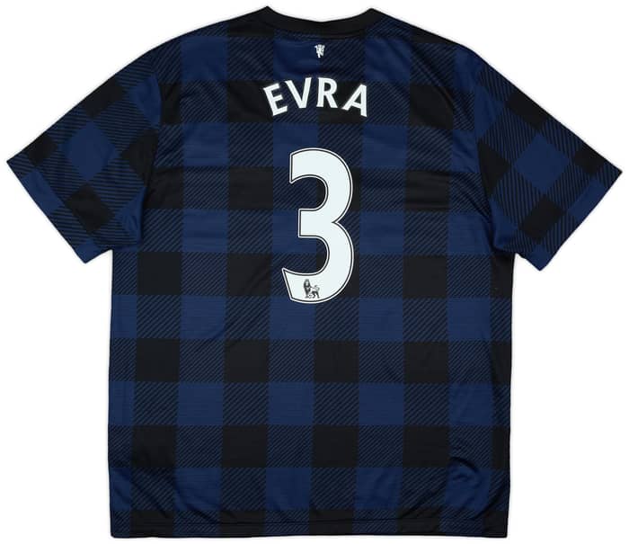2013-14 Manchester United Away Shirt Evra #3 - 7/10 - (XL)