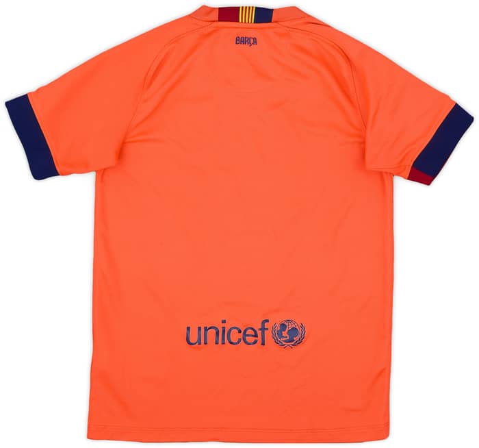 2014-15 Barcelona Away Shirt - 8/10 - (S.Boys)