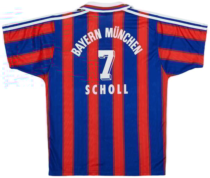 1995-97 Bayern Munich Home Shirt Scholl #7 - 9/10 - (S)