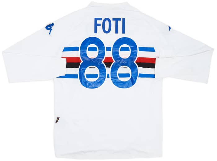 2006-07 Sampdoria Match Issue Away Shirt Foti #88