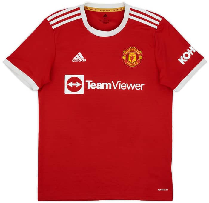 2021-22 Manchester United Home Shirt B.Fernandes #18 - 8/10 - (M)