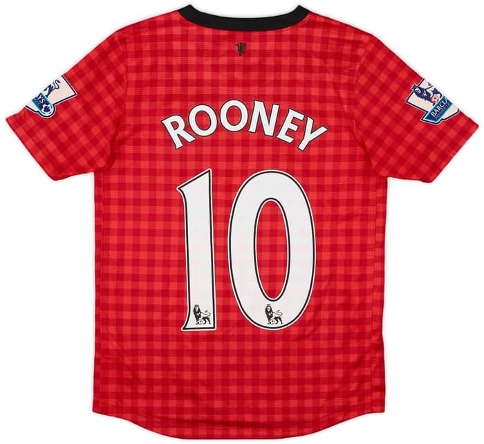 2012-13 Manchester United Home Shirt Rooney #10 - 6/10 - (M.Boys)