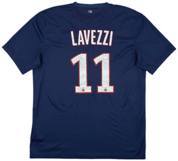 2012-13 Paris Saint-Germain Home Shirt Lavezzi #11 - /10 - (L)