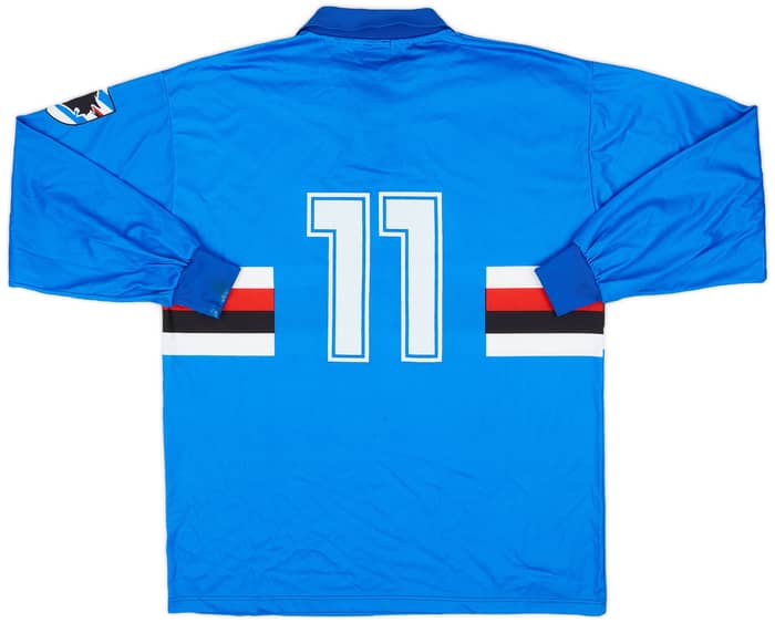 1992-93 Sampdoria Match Worn Home L/S Shirt #11 (Bonetti)