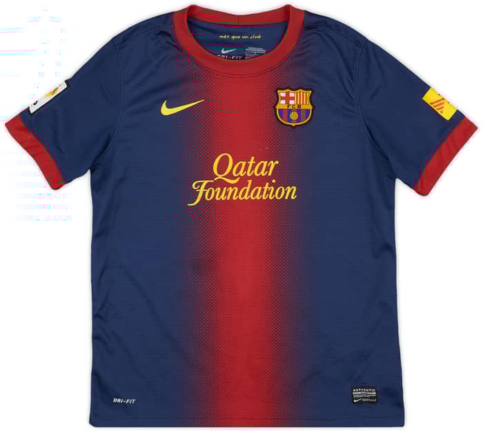 2012-13 Barcelona Home Shirt - 7/10 - (L.Boys)