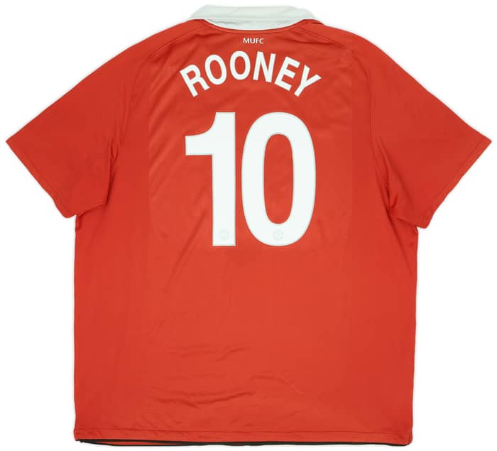 2010-11 Manchester United Home Shirt Rooney #10 - 7/10 - (3XL)