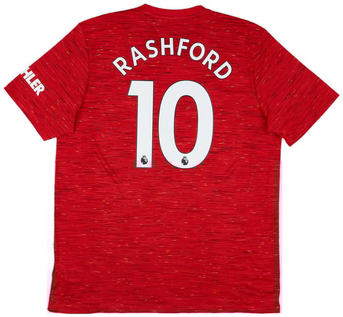 2020-21 Manchester United Home Shirt Rashford #10 - 8/10 - (XL)