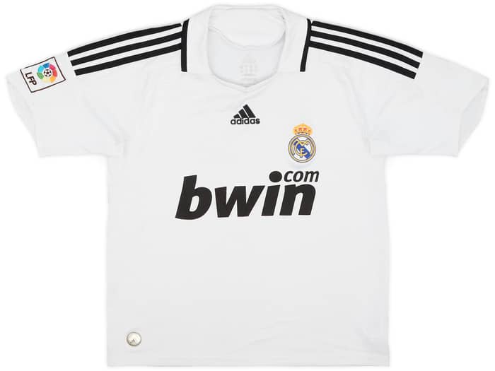 2008-09 Real Madrid Home Shirt Van Der Vaart #23 - 7/10 - (L.Boys)