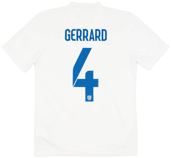 2014-15 England Home Shirt Gerrard #4 - 7/10 - (S)