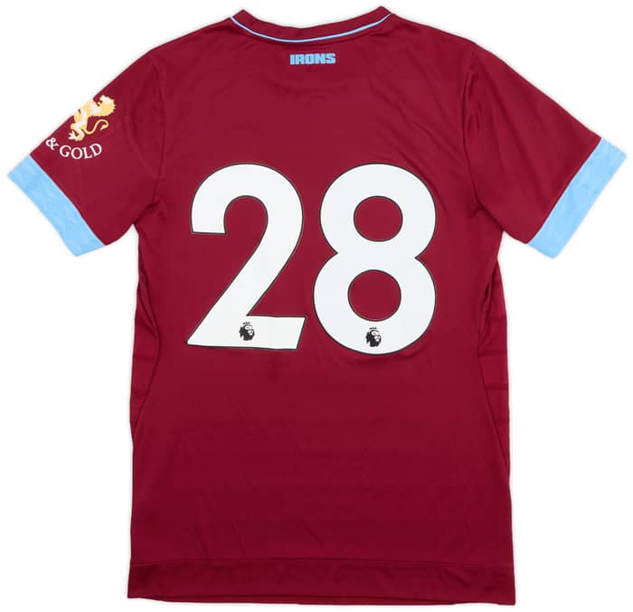 2018-19 West Ham Match Issue Home Shirt #28