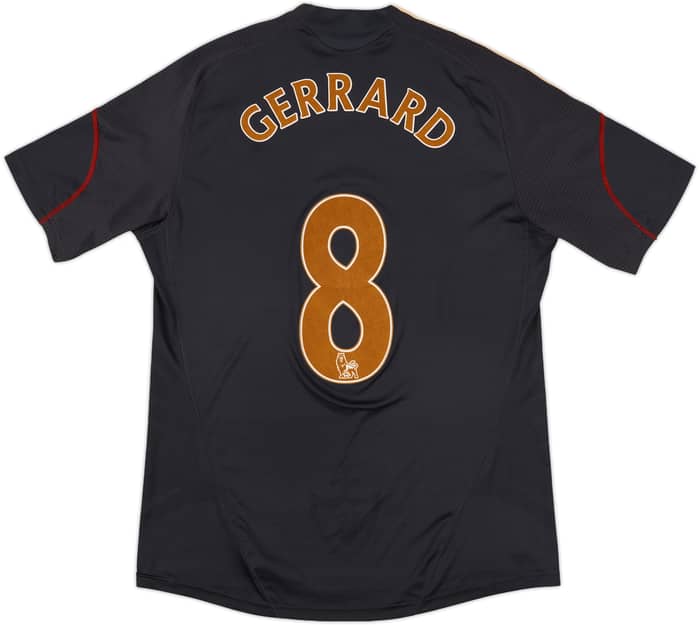 2009-10 Liverpool Away Shirt Gerrard #8 - 7/10 - (L)