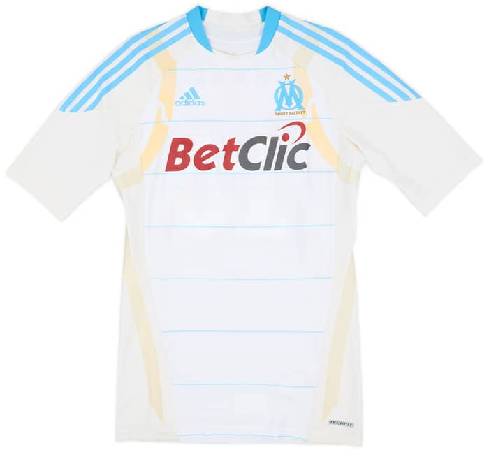 2010-11 Olympique Marseille Player Issue Home Shirt Gignac #10 - 8/10 - (L)
