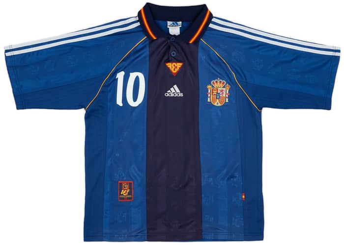 1999-00 Spain Away Shirt Raul #10 - 7/10 - (S)