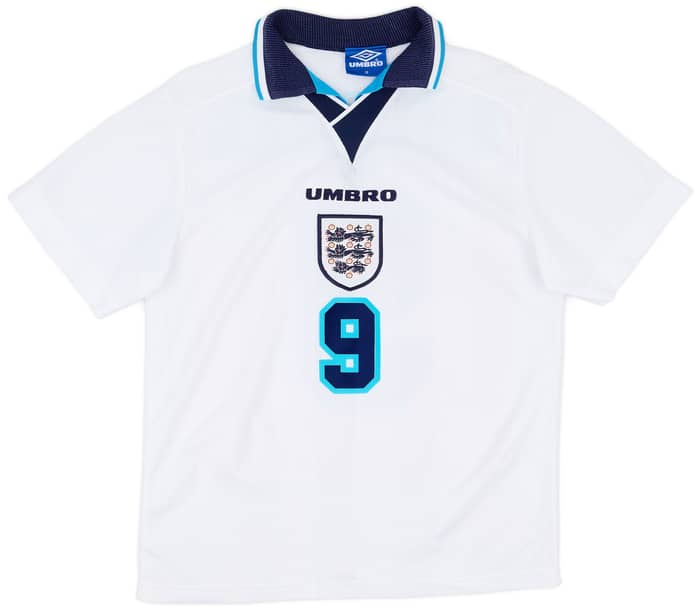 1995-97 England Home Shirt Shearer #9 - 9/10 - (M)